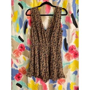 Paisley print romper